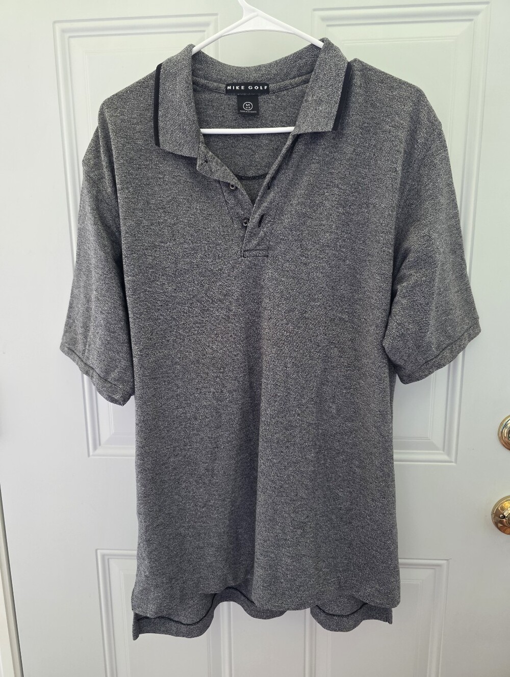 Nike Men's Dark Gray Heather Polo Size Medium